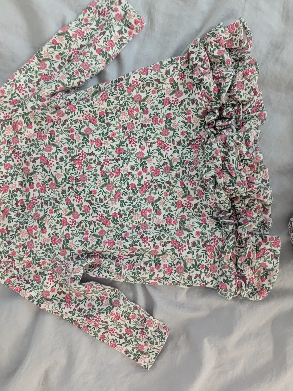 Ralph Lauren Dress with Pink and Green Floral Print, Size 9m